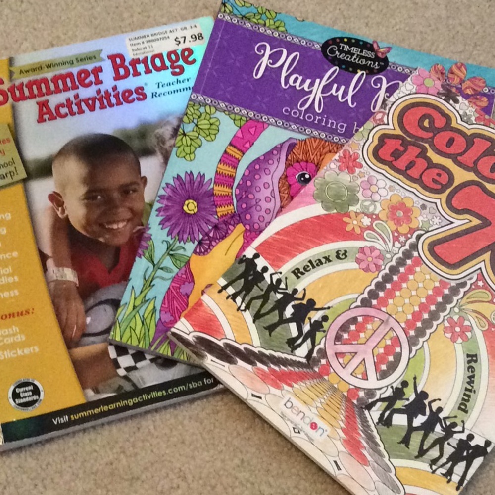 Coloring books and more math books